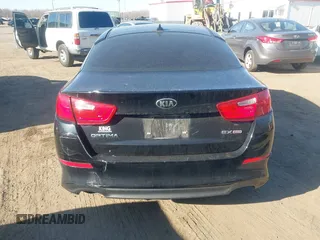 2015 Kia Optima EX with VIN 5XXGN4A7XFG424005, listed as a IAAI auction lot 41894152 with 162,400 mi miles. Bid and sale history available at carsss.com. Image 16.