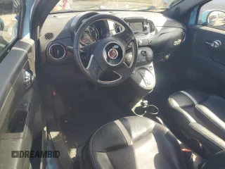 2017 FIAT 500e with VIN 3C3CFFGE8HT563364, listed as a Copart auction lot 45574865 with 49,281 mi miles and Salvage Title. Bid and sale history available at carsss.com. Image 8.