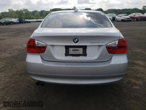 2007 BMW 3 Series 328xi with VIN WBAVC73527KP32168, listed as a Copart auction lot 63793745 with 145,786 mi miles and Salvage title. Bid and sale history available at DreamBid. Image 6.
