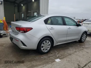 2023 Kia Rio LX with VIN 3KPA24AD2PE600513, listed as a Copart auction lot 85476444 with 17,164 mi miles and Salvage Title. Bid and sale history available at carsss.com. Image 3.
