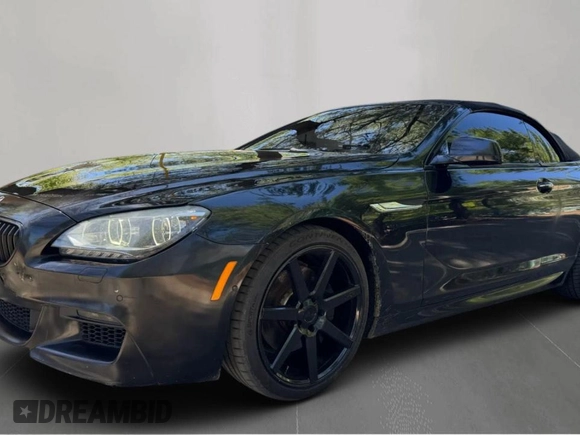 2014 BMW 6 Series z VIN WBAYP9C52ED16921, wystawiony jako Copart lot #55470855 z przebiegiem 101 777 mil mil oraz Czysty tytuł • Clean title. Historia ofert i sprzedaży dostępna na DreamBid. Obrazek 2.