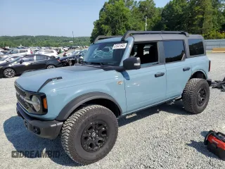 2023 Ford Bronco with VIN 1FMEE5DP7PLB67908, listed as a Copart auction lot 61641545 with 10,256 mi miles and Salvage title. Bid and sale history available at DreamBid. Image 1.