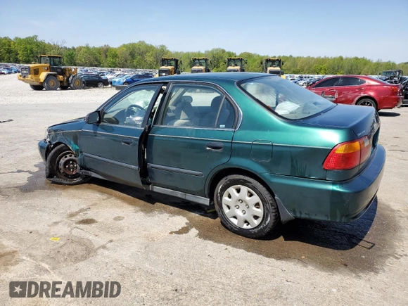 2000 Honda Civic LX with VIN 1HGEJ6677YL027802, listed as a Copart auction lot 52995445 with 221,233 mi miles and Salvage Title. Bid and sale history available at carsss.com. Image 2.