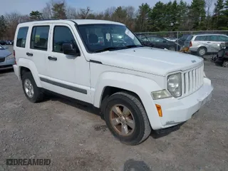 2012 Jeep Liberty Sport with VIN 1C4PJMAK3CW144405, listed as a IAAI auction lot 42083288 with 181,895 mi miles. Bid and sale history available at carsss.com. Image 1.