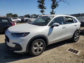 2023 Honda HR-V LX with VIN 3CZRZ1H31PM717722, listed as a Copart auction lot 57632445 with 22,346 mi miles and Salvage title. Bid and sale history available at DreamBid. Image 1.
