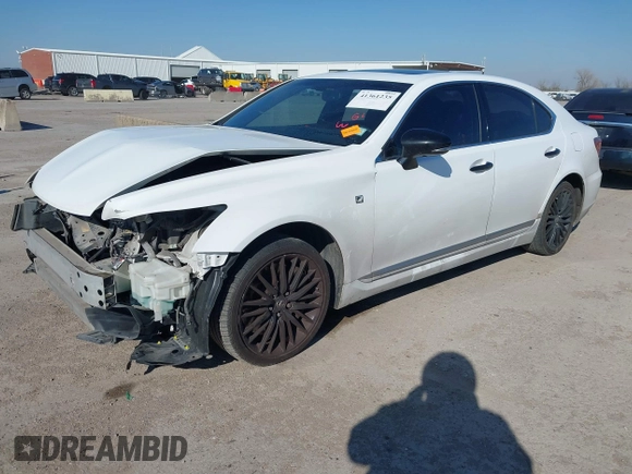 2015 Lexus LS with VIN JTHBL5EF5F5135527, listed as a IAAI auction lot 41361235 with 196,487 mi miles. Bid and sale history available at carsss.com. Image 18.