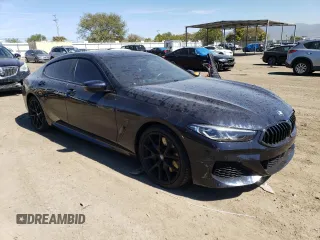 2021 BMW 8 Series 840i with VIN WBAGV2C00MCF48849, listed as a Copart auction lot 43969833 with 25,894 mi miles. Bid and sale history available at carsss.com. Image 4.