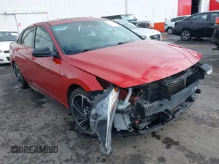 2021 Hyundai Elantra N Line z VIN KMHLR4AF5MU181801, wystawiony jako IAAI lot #41815567 z przebiegiem 65 031 mil mil oraz . Historia ofert i sprzedaży dostępna na DreamBid. Obrazek 1.