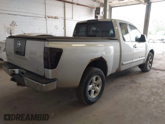 2007 Nissan Titan SE with VIN 1N6BA06B87N206028, listed as a IAAI auction lot 42714475 with 169,743 mi miles and . Bid and sale history available at DreamBid. Image 4.