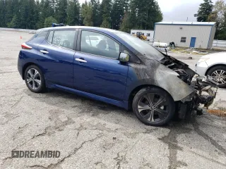 2021 Nissan LEAF SV with VIN 1N4AZ1CVXMC553109, listed as a Copart auction lot 71119954 with Not Provided miles and Salvage Title. Bid and sale history available at DreamBid. Image 4.
