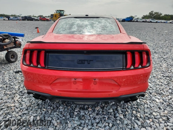 2020 Ford Mustang GT with VIN 1FA6P8CF2L5126720, listed as a Copart auction lot 59967165 with 111,345 mi miles and Salvage title. Bid and sale history available at DreamBid. Image 6.