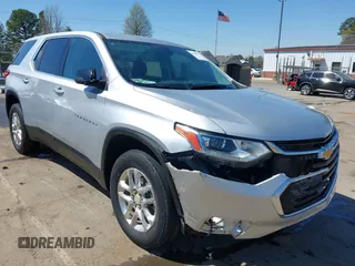 2021 Chevrolet Traverse LS with VIN 1GNERFKW1MJ255148, listed as a IAAI auction lot 41894997 with 74,333 mi miles. Bid and sale history available at carsss.com. Image 1.