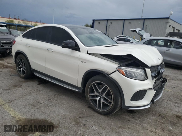 2017 Mercedes-Benz GLE 43 AMG with VIN 4JGED6EB8HA084593, listed as a Copart auction lot 58988935 with 51,531 mi miles and Salvage title. Bid and sale history available at DreamBid. Image 4.