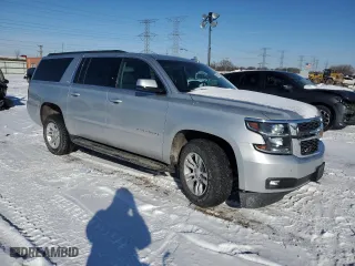 2019 Chevrolet Suburban LT with VIN 1GNSKHKC0KR380519, listed as a Copart auction lot 45405935 with 101,110 mi miles and Salvage Title. Bid and sale history available at carsss.com. Image 4.