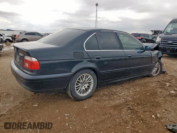 2001 BMW 5 Series 530i z VIN WBADT63451CF13044, wystawiony jako Copart lot #59404495 z przebiegiem Nie podano mil oraz Szkoda całkowita • Salvage title. Historia ofert i sprzedaży dostępna na DreamBid. Obrazek 3.