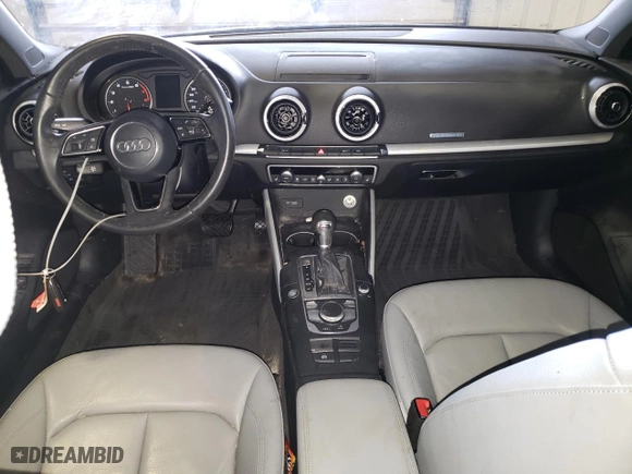 2018 Audi A3 Sedan Premium with VIN WAUB8GFF1J1026007, listed as a Copart auction lot 43844643 with 28964 miles. Bid and sale history available at carsss.com. Image 8.