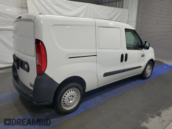 2020 Ram ProMaster City Cargo Tradesman with VIN ZFBHRFAB9L6S43385, listed as a Copart auction lot 55288925 with 221,483 mi miles and Clean title. Bid and sale history available at DreamBid. Image 3.