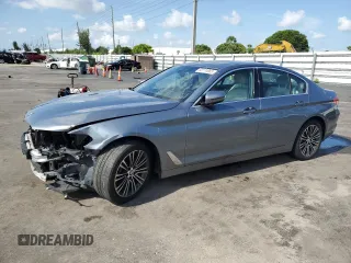 2019 BMW 5 Series 530i with VIN WBAJA5C52KWW44411, listed as a Copart auction lot 60174965 with 50,648 mi miles and Salvage title. Bid and sale history available at DreamBid. Image 1.