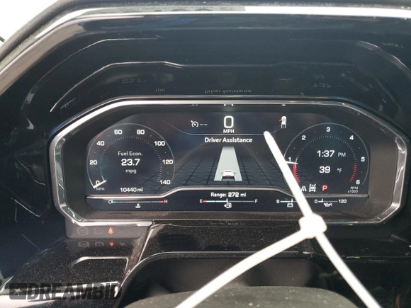 2023 GMC Sierra 1500 with VIN 1GTVUCE82PZ327869, listed as a Copart auction lot 83739534 with 10,440 mi miles and Salvage Title. Bid and sale history available at DreamBid. Image 9.
