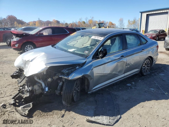2019 Volkswagen Jetta S with VIN 3VWC57BU0KM172369, listed as a Copart auction lot 77674814 with 0 mi miles and Salvage Title. Bid and sale history available at carsss.com. Image 1.