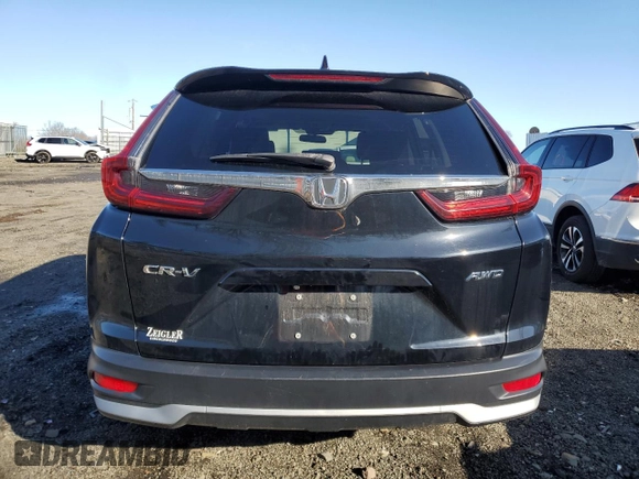 2020 Honda CR-V EX with VIN 7FARW2H55LE016206, listed as a Copart auction lot 50127225 with 28,230 mi miles and Salvage Title. Bid and sale history available at carsss.com. Image 6.