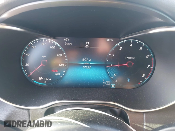 2022 Mercedes-Benz GLC 300 with VIN W1N0G8DB7NV394945, listed as a IAAI auction lot 42060999 with 17,332 mi miles and . Bid and sale history available at DreamBid. Image 7.