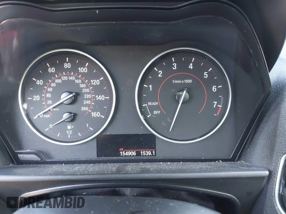 2015 BMW 2 Series 228i with VIN WBA1F5C58FV257021, listed as a IAAI auction lot 41318026 with 154,906 mi miles. Bid and sale history available at carsss.com. Image 7.