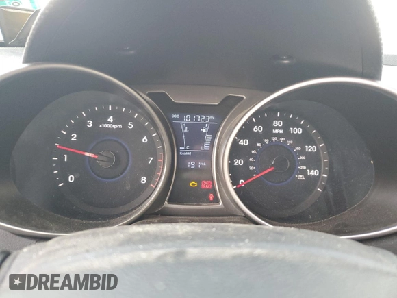 2012 Hyundai Veloster w/Gray Int with VIN KMHTC6AD6CU077585, listed as a Copart auction lot 84170474 with 101,723 mi miles and Salvage title. Bid and sale history available at DreamBid. Image 9.