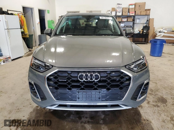 2023 Audi Q5 S line Premium Plus с VIN WA1EAAFY8P2135855, выставлен на аукционе Copart как лот 54130475 с пробегом 24 241 миль миль и Списание • Salvage title. История ставок и продаж доступна на DreamBid. Изображение 5.