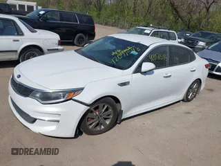 2016 Kia Optima LX Turbo with VIN 5XXGT4L10GG037107, listed as a IAAI auction lot 42071593 with 152,919 mi miles. Bid and sale history available at carsss.com. Image 17.