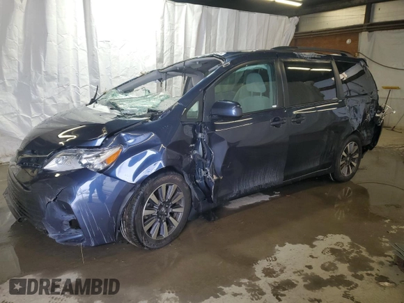 2020 Toyota Sienna LE with VIN 5TDJZ3DC5LS240162, listed as a Copart auction lot 87418854 with Not provided miles and Salvage title. Bid and sale history available at DreamBid. Image 1.