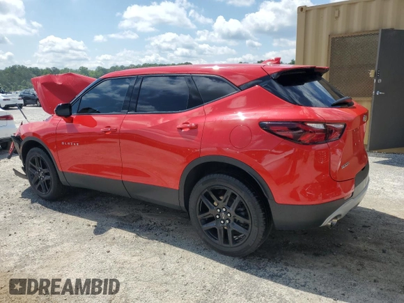 2022 Chevrolet Blazer LT with VIN 3GNKBCR42NS126975, listed as a Copart auction lot 62100955 with 23,791 mi miles and Clean title. Bid and sale history available at DreamBid. Image 2.