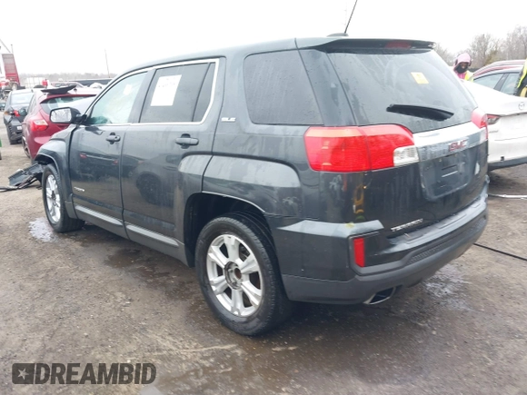 2017 GMC Terrain SLE with VIN 2GKALMEK5H6326204, listed as a IAAI auction lot 41466398 with Not Provided miles. Bid and sale history available at carsss.com. Image 3.