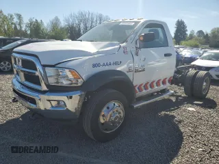 2018 Ram 5500 Tradesman with VIN 3C7WRMAL7JG285036, listed as a Copart auction lot 52345665 with 130,718 mi miles and Clean Title. Bid and sale history available at carsss.com. Image 1.