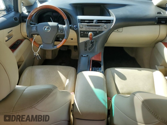 2010 Lexus RX 450h with VIN JTJBC1BA4A2016006, listed as a Copart auction lot 61825525 with Not provided miles and Salvage title. Bid and sale history available at DreamBid. Image 8.