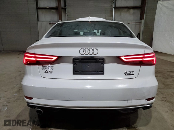 2018 Audi A3 Sedan Premium with VIN WAUB8GFF2J1015825, listed as a Copart auction lot 37130724 with 56,888 mi miles. Bid and sale history available at carsss.com. Image 6.