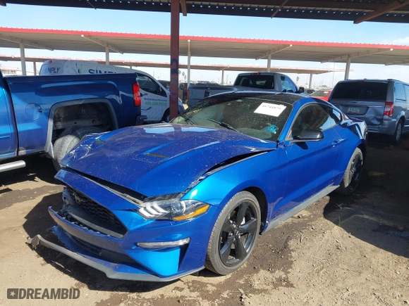 2022 Ford Mustang EcoBoost with VIN 1FA6P8TH5N5140485, listed as a IAAI auction lot 41744879 with 25,348 mi miles. Bid and sale history available at carsss.com. Image 2.