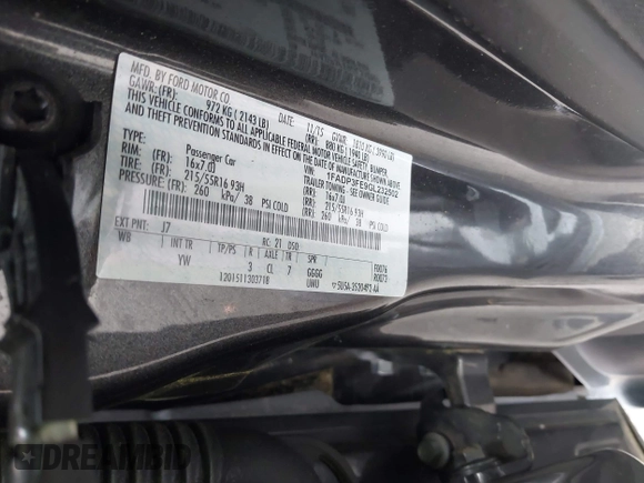 2016 Ford Focus SE with VIN 1FADP3FE9GL232502, listed as a IAAI auction lot 42413640 with 115,953 mi miles and . Bid and sale history available at DreamBid. Image 9.
