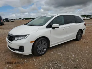 2025 Honda Odyssey Touring с VIN 5FNRL6H8XSB039033, выставлен на аукционе Copart как лот 56111255 с пробегом 4 842 миль миль и Списание • Salvage title. История ставок и продаж доступна на DreamBid. Изображение 1.