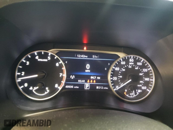 2020 Nissan Sentra SV with VIN 3N1AB8CV0LY310229, listed as a Copart auction lot 48585435 with 49,936 mi miles and Salvage Title. Bid and sale history available at carsss.com. Image 9.