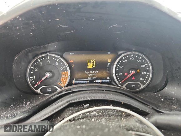 2021 Jeep Renegade Latitude with VIN ZACNJCBB0MPM26741, listed as a Copart auction lot 59518295 with 42,319 mi miles and Non repairable. Bid and sale history available at DreamBid. Image 9.