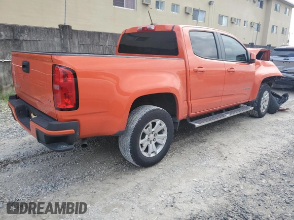 2021 Chevrolet Colorado 2WD LT with VIN 1GCGSCEA1M1137380, listed as a Copart auction lot 71958934 with 53,894 mi miles and Non Repairable. Bid and sale history available at carsss.com. Image 3.