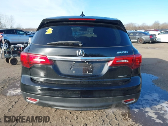 2015 Acura MDX Tech Pkg with VIN 5FRYD4H42FB031992, listed as a IAAI auction lot 41564215 with 125,042 mi miles. Bid and sale history available at carsss.com. Image 16.