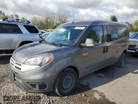 2016 Ram ProMaster City Cargo Tradesman SLT with VIN ZFBERFBTXG6C71215, listed as a Copart auction lot 51006435 with 46,554 mi miles and Salvage title. Bid and sale history available at DreamBid. Image 1.