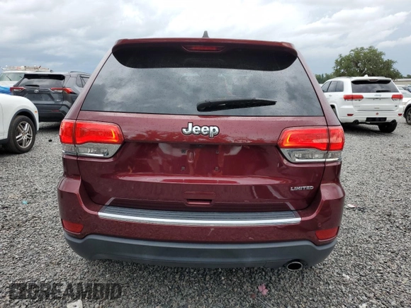 2017 Jeep Grand Cherokee Limited with VIN 1C4RJEBG8HC956073, listed as a Copart auction lot 64629955 with 115,288 mi miles and Non repairable. Bid and sale history available at DreamBid. Image 6.