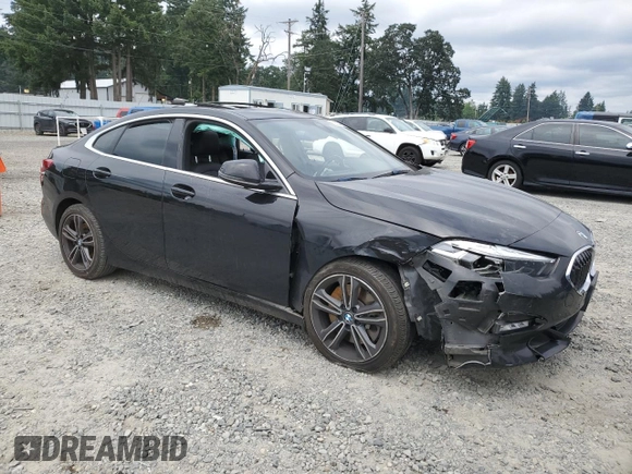 2021 BMW 2 Series 228i xDrive with VIN WBA73AK01M7H58273, listed as a Copart auction lot 62632195 with 87,708 mi miles and Salvage title. Bid and sale history available at DreamBid. Image 4.