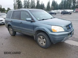 2005 Honda Pilot EX with VIN 2HKYF18465H565524, listed as a IAAI auction lot 41927812 with 218,637 mi miles. Bid and sale history available at carsss.com. Image 1.