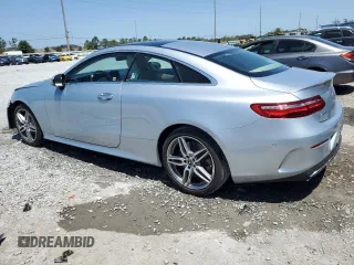 2018 Mercedes-Benz E 400 with VIN WDD1J6FB0JF045862, listed as a Copart auction lot 54584075 with 43,455 mi miles and Salvage Title. Bid and sale history available at DreamBid. Image 2.