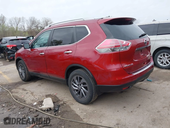 2016 Nissan Rogue SL with VIN 5N1AT2MV4GC765181, listed as a IAAI auction lot 41870560 with 91,249 mi miles and . Bid and sale history available at DreamBid. Image 3.