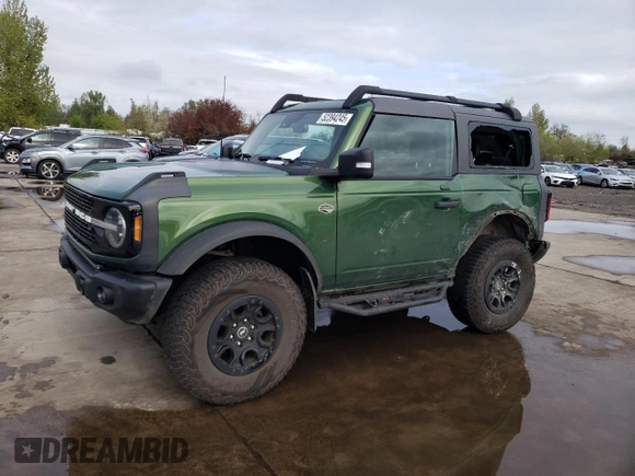 2022 Ford Bronco with VIN 1FMDE5CP2NLB82262, listed as a Copart auction lot 52394245 with 27,778 mi miles and Salvage title. Bid and sale history available at DreamBid. Image 1.
